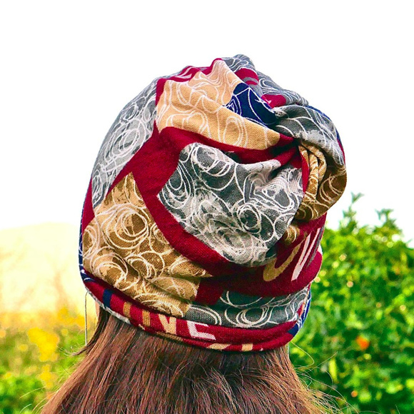 Red Love Slouchy Beanie - Picture 3 of 4